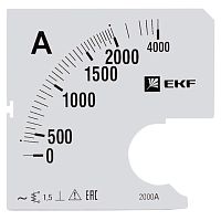 Шкала сменная для A961 2000/5А-1,5 PROxima | код  s-a961-2000 | EKF